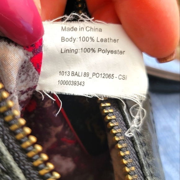 Elliott Lucca 8x9 Leather Crossbody Bag Brown Black Weave - Picture 5 of 6